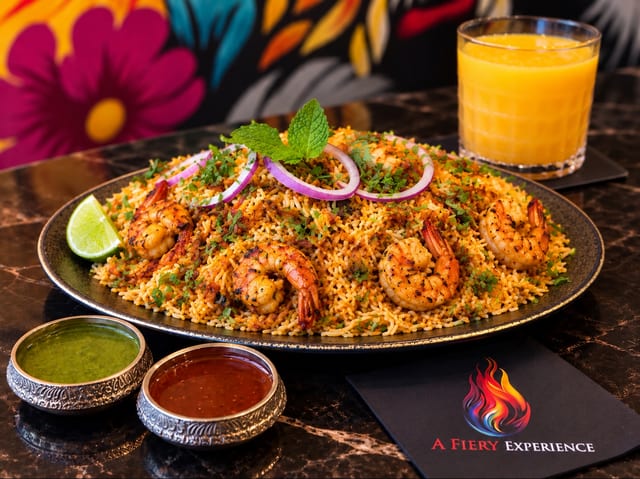 AGNII’S Shrimp Biryani.