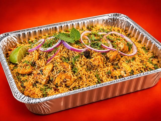 Agnii's Chicken Biryani.