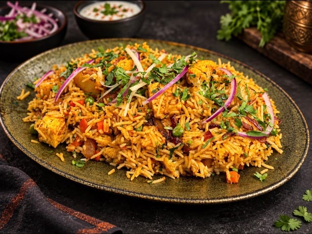 AGNII’S Veggie Biryani.