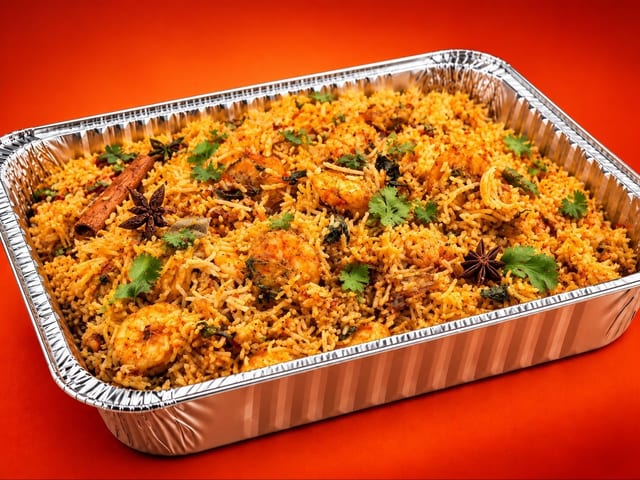 Agnii's Shrimp Biryani.